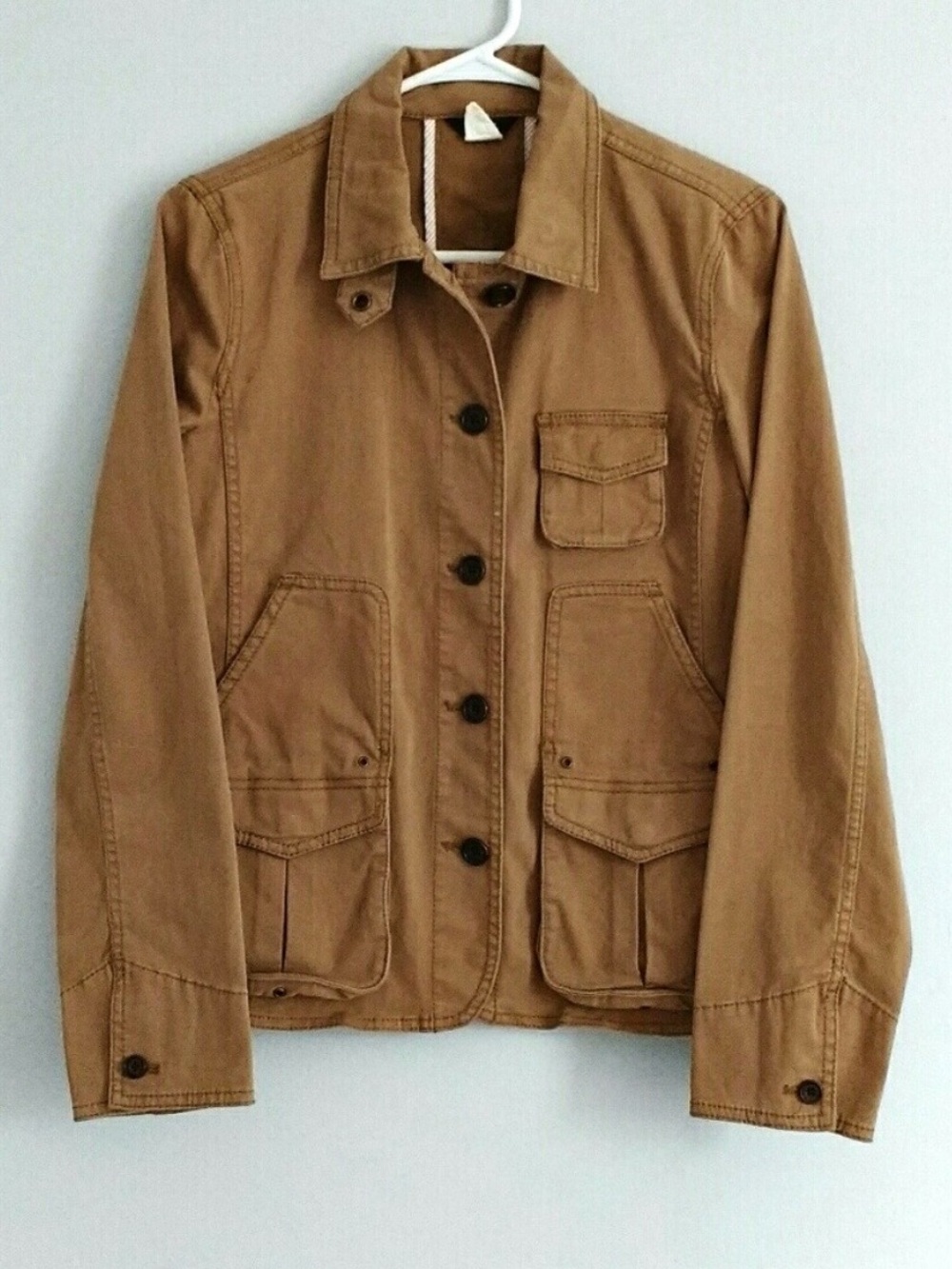 J.Crew Tan Cotton Cargo Blazer Small